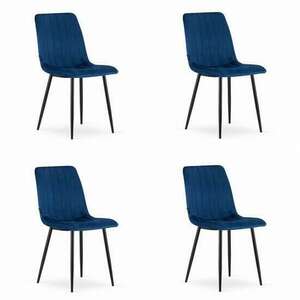 4 székből álló készlet skandináv stílus, Mercaton, Lava, bársony, ... kép
