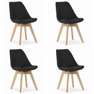 Skandináv stílusú székek, készlet 4 db, Mercaton, Nori, szövet, f... kép