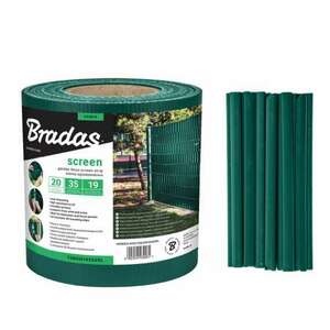 Bradas Kerítéstakaró szalag 19 cm x 35 m, 450 g / m2, zöld kép
