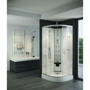 Hidromasszázs zuhanykabin negyedköríves 90x90x222 kép