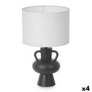 Asztali lámpa Váza 40 W Fekete Kerámia 24 x 39, 7 x 24 cm (4 egység) kép