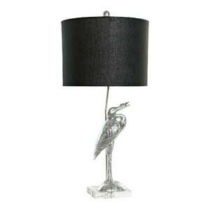 Asztali lámpa DKD Home Decor Fekete Ezüst színű Gyanta 60 W 220 V... kép