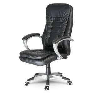 Bőr irodai szék - fekete kép