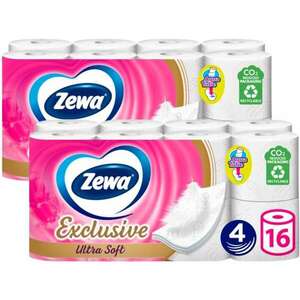 Zewa Exclusive Ultra Soft 4 rétegű Toalettpapír 2x16 tekercs kép