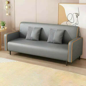 BeComfort 3 személyes kényelmes skandináv stílusú textilbőr szürk... kép