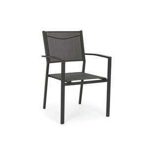 Hilde rakásolható kerti szék, antracit - 57x60x88 cm kép