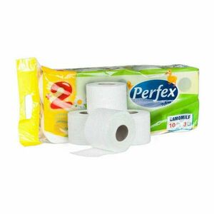 Perfex WC papír Kamillás 120 lapos (10 db/cs) kép