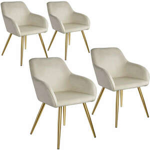 4 Marilyn bársony kinézetű szék, arany színű kép