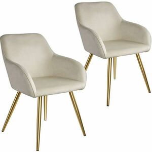 2 Marilyn bársony kinézetű szék, arany színű kép