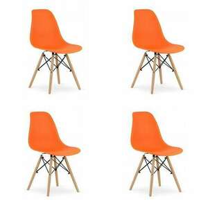 4 székből álló készlet skandináv stílus, Mercaton, Osaka, PP, fa, ... kép