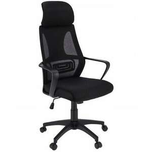 Irodai szék, Jumi, forgó, dönthető funkció, hálós, fekete, max 12... kép