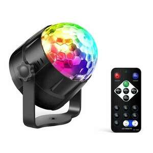Disco LED RGB projektor távirányítóval és hangérzékelővel kép