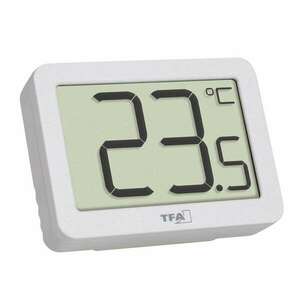 Digitális szobahőmérő mágneses rögzítéssel, fehér, TFA 30.1065.02 kép