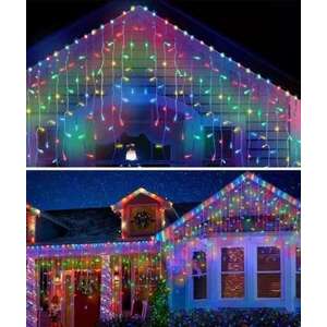 Karácsonyi installáció, színes esőfüggöny, 120 LED, 3x1M, 3035M, ... kép