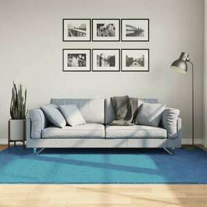 vidaXL OVIEDO türkiz rövid szálú szőnyeg 160 x 230 cm kép