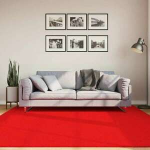 vidaXL OVIEDO piros rövid szálú szőnyeg 200 x 200 cm kép