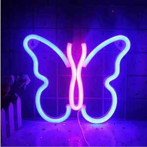 Wanxing Pillangó Formájú LED Neon Világítás 23x19cm kép