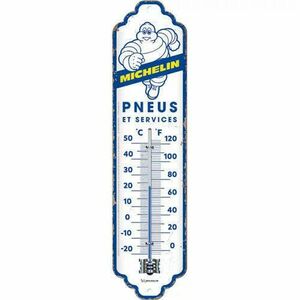 RETRO Michelin – Pneus and Services –Fém hőmérő kép