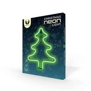 Neon LED karácsonyfa zöld dekorációs lámpa kép