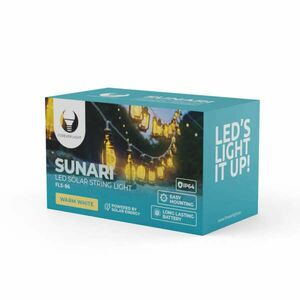 Sunari napelemes szolár füzér lámpás kép