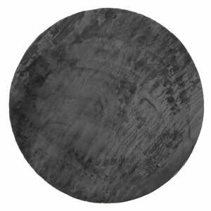 Antracitszürke mosható kerek szőnyeg ø 80 cm Pelush Anthracite – Mila Home kép