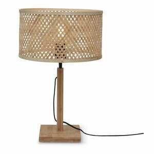 Natúr színű asztali lámpa bambusz búrával (magasság 38 cm) Java – Good&Mojo kép