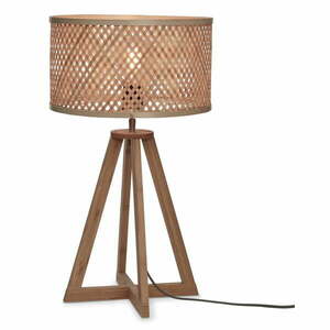 Natúr színű asztali lámpa bambusz búrával (magasság 53 cm) Java – Good&Mojo kép
