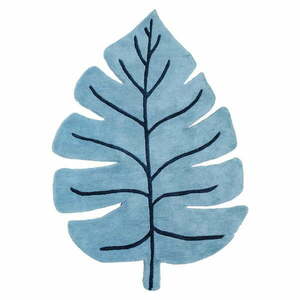 Kék gyerek szőnyeg 105x150 cm Monstera Leaf – Lilipinso kép
