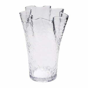 Üveg váza (magasság 30 cm) Ruffle – Hübsch kép