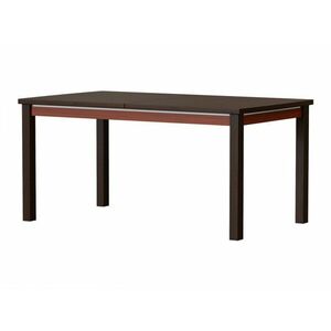 Asztal Orlando A111, Sötét dió, Milanem tölgy, 76.5x90.4x160.4cm, Hosszabbíthatóság, Laminált forgácslap kép