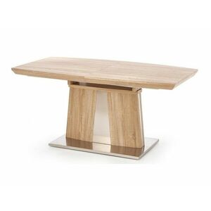 Asztal Houston 267, Sonoma tölgy, 76x90x160cm, Hosszabbíthatóság, Közepes sűrűségű farostlemez kép