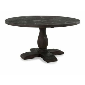 Asztal Riverton 195, Sötét barna, 77cm, Munkalap anyaga, Váz anyaga, Szilfa kép