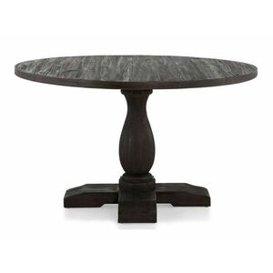 Asztal Riverton 196, Sötét barna, 77cm, Munkalap anyaga, Váz anyaga, Szilfa kép