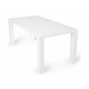 Asztal Scandinavian Choice 415, Fényes fehér, 76x90x180cm, Közepes sűrűségű farostlemez, Kaucsuk kép