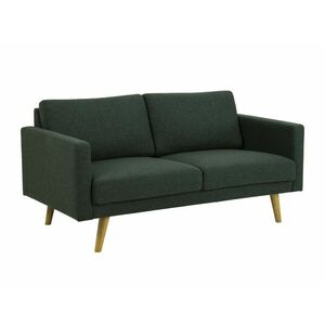 Kétszemélyes kanapé Oakland 577, Zöld, 78x160x85cm, Lábak: Fa, Kaucsuk kép