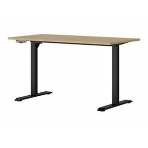 Állítható magasságú íróasztal Boston CU134, Elektromos, Állítható magasság, 72x160x70cm, Fekete, Artisan tölgy kép
