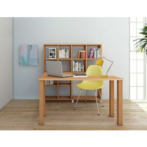 Sarok íróasztal Denton 186, Szögletes, 77x146x120cm, Bükkfa kép