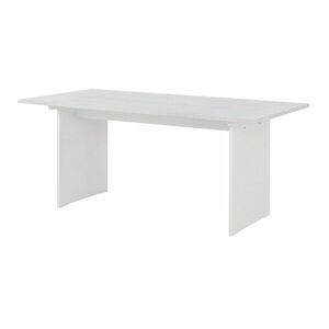 Asztal Denton 215, Fehér, 76x90x180cm, Asztallap anyaga, Közepes sűrűségű farostlemez, Fenyő kép