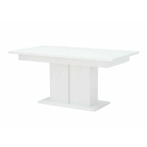 Asztal Orlando 212, Fehér, 76.5x90x160cm, Hosszabbíthatóság, Laminált forgácslap kép