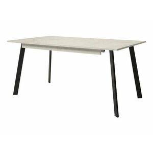 Asztal Boston 424, Fekete, Bézs, 76x90x160cm, Hosszabbíthatóság, Laminált forgácslap, Fém kép