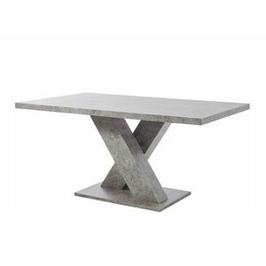 Asztal Denton 1084, Beton, 76x90x160cm, Közepes sűrűségű farostlemez kép