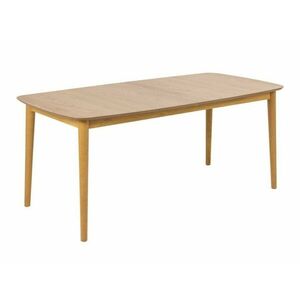 Asztal Oakland 806, Tölgy, 75x90x180cm, Hosszabbíthatóság, Természetes fa furnér, Közepes sűrűségű farostlemez, Váz anyaga, Kaucsuk kép