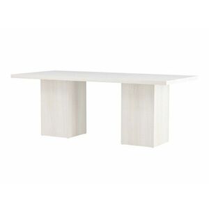 Asztal Dallas 4093, Fehér, 75x90x200cm, Közepes sűrűségű farostlemez kép