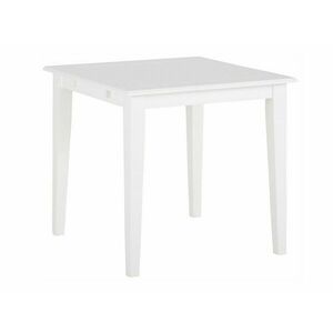 Asztal Denton 856, Fehér, 76x80x80cm, Hosszabbíthatóság, Közepes sűrűségű farostlemez, Váz anyaga kép