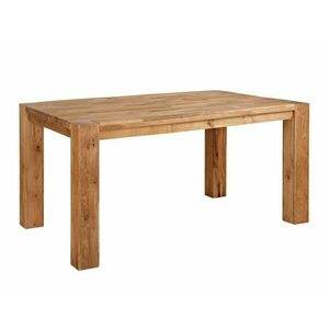 Asztal Denton 923, Tölgy, 76x90x160cm, Hosszabbíthatóság, Munkalap anyaga, Váz anyaga kép