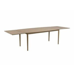 Asztal Oakland 552, Világos tölgy, 75x100x210cm, Hosszabbíthatóság, Közepes sűrűségű farostlemez, Természetes fa furnér, Váz anyaga, Tölgy kép
