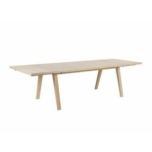 Asztal Oakland C103, Világos tölgy, 74.6x95x200cm, Hosszabbíthatóság, Laminált forgácslap, Természetes fa furnér, Laminált forgácslap, Fa kép