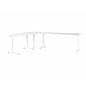 Állítható magasságú íróasztal Sacramento BU119, Állítható magasság, 71x240x220cm, Fehér kép