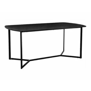 Asztal Denton 1210, Fekete, 76x90x180cm, Közepes sűrűségű farostlemez, Fém kép