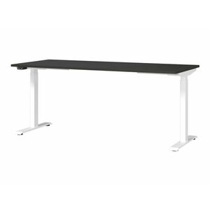 Állítható magasságú íróasztal Sacramento 418, Állítható magasság, Elektromos, 72.1x180x80cm, Fehér, Grafit kép